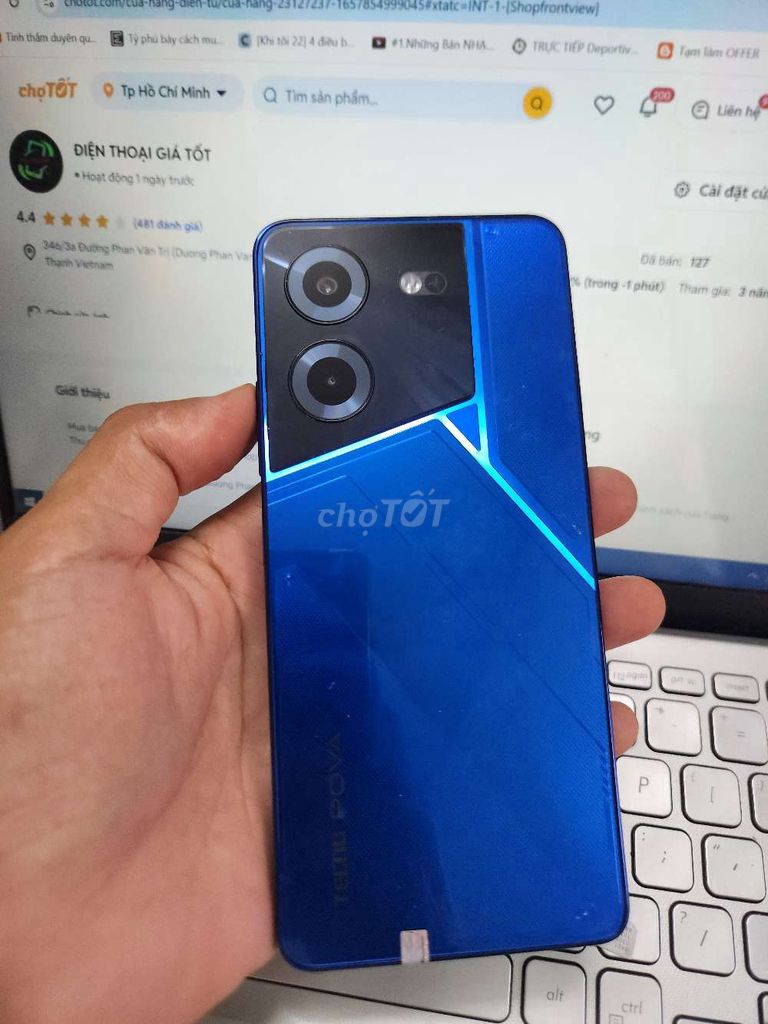 TECNO POVA 5 8GB.128GB PIN 7000 FULL CN . Mua bán Điện thoại tại Quận Bình Thạnh Tp Hồ Chí Minh được đăng bởi Dân Mobile hình 1
