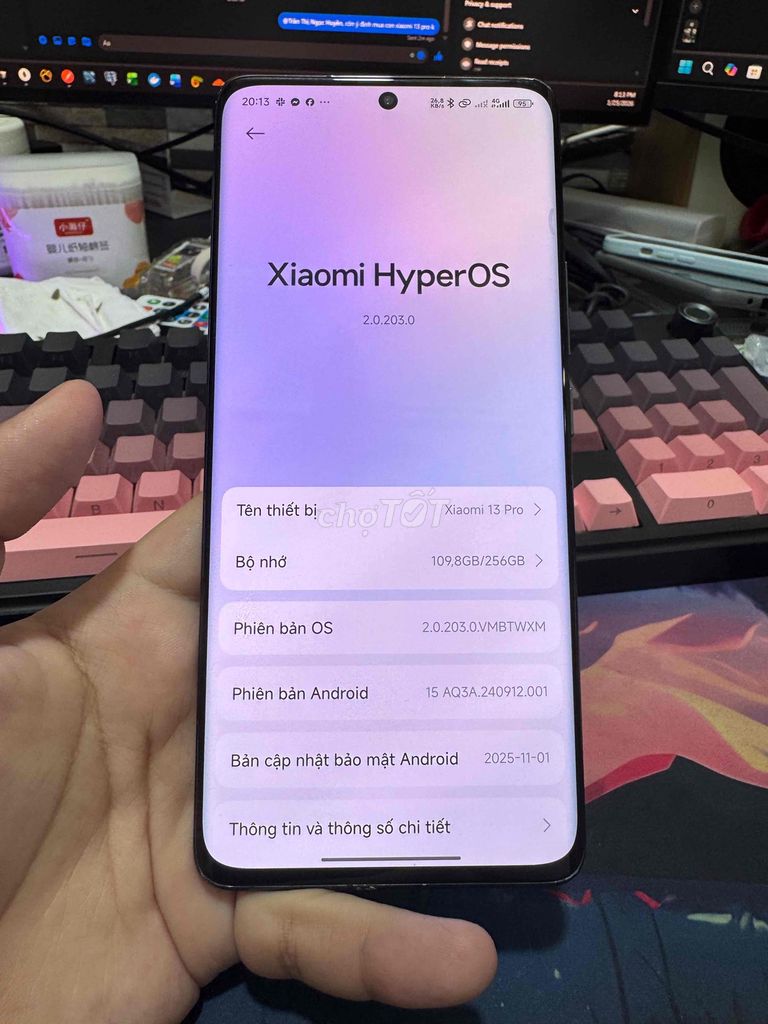 Xiaomi 13 Pro 256GB Đen. Mua bán Điện thoại tại Thành phố Phan Thiết Bình Thuận được đăng bởi Thi Nguyen hình 1