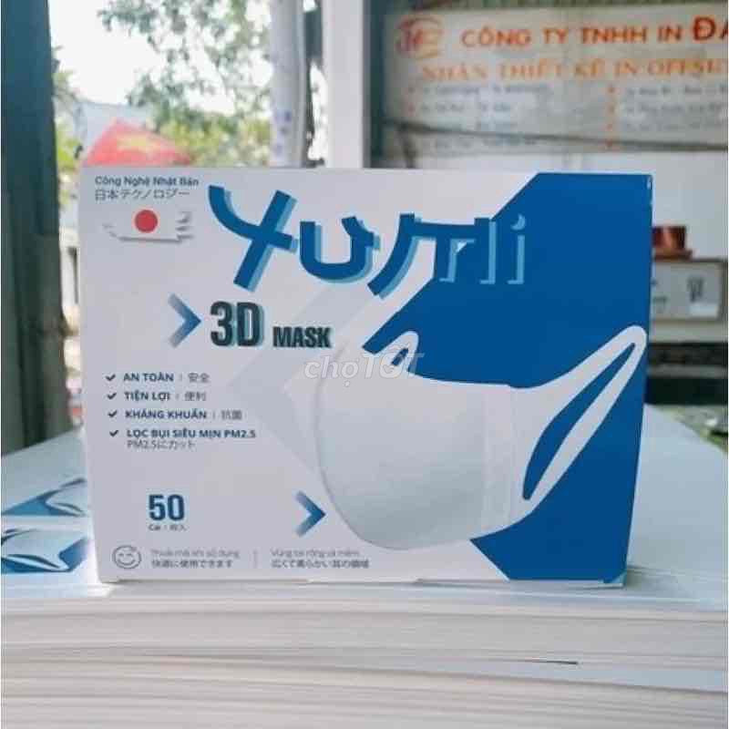 Hộp 50 cái khẩu trang 3D Yumi Nhật Bản