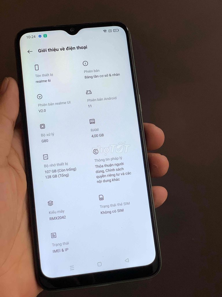 Realme 6i 4GB/128GB. Mua bán Điện thoại tại Thành phố Phan Thiết Bình Thuận được đăng bởi Minh Thư hình 1