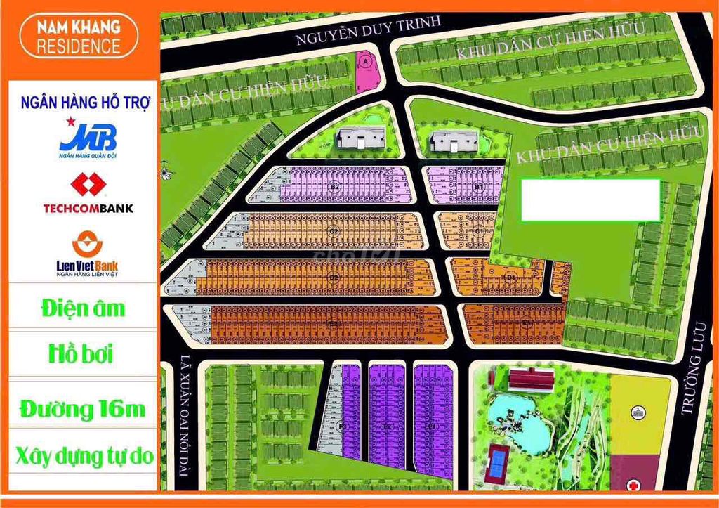 Bán Đất KDC Nam Khang Nguyễn Duy Trinh DT: 4 x 13,5 giá 3,150 tỷ