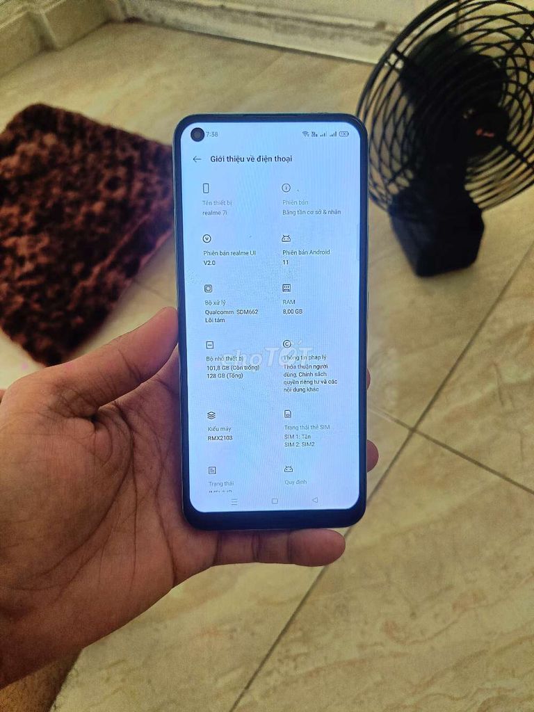 Realme 7i 8GB/128GB Xanh dương. Mua bán Điện thoại tại Huyện Bình Chánh Tp Hồ Chí Minh được đăng bởi Giao Lưu Trãi Nghiệm hình 1