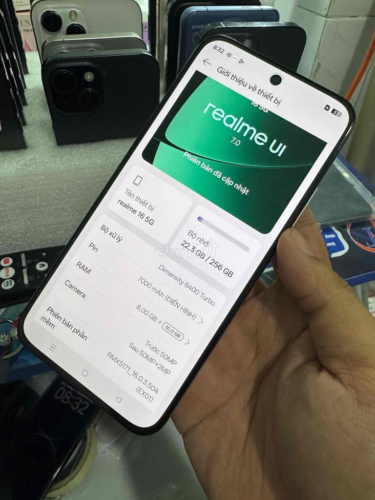 Realme 16 5G 256GB Trắng. Mua bán Điện thoại tại Huyện Bình Chánh Tp Hồ Chí Minh được đăng bởi Lâm mobiphone hình 1