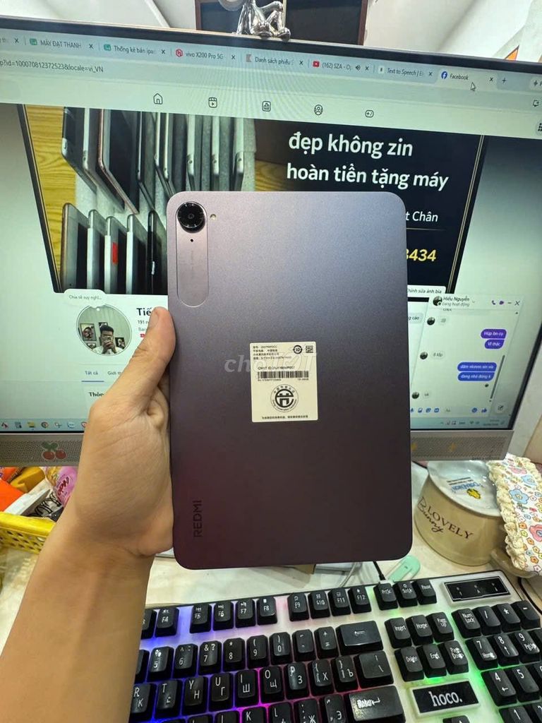 Redmi K Pad 8.8 inch Dimen 9400+ Xám. Mua bán Máy tính bảng tại Quận Ba Đình Hà Nội được đăng bởi Hội Đồ Điện Tử hình 1