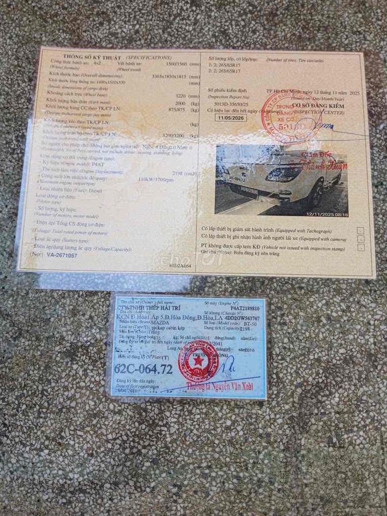 Mazda BT 50 2016 2.2L 4x2 AT - 100170 km. Mua bán Ô tô tại Huyện Đức Hòa Long An được đăng bởi Chương Cao Tiến hình 6