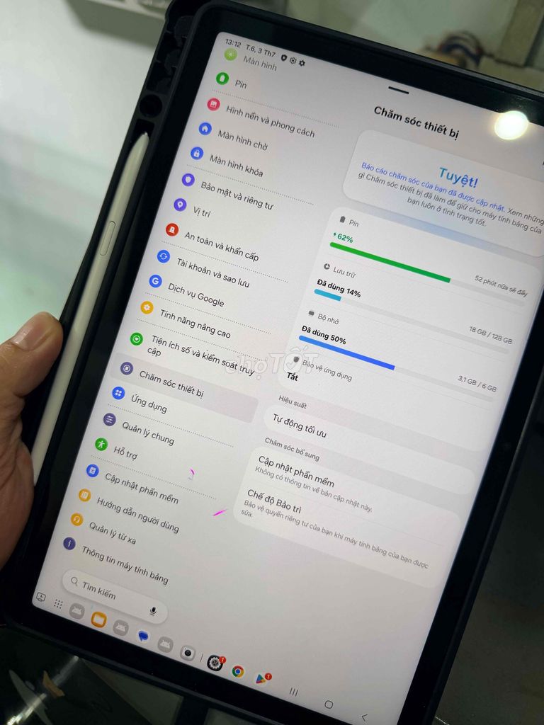 Samsung Tab S9 FE 128GB Bao da, bút. Mua bán Máy tính bảng tại Quận Gò Vấp Tp Hồ Chí Minh được đăng bởi Tuấn hình 1