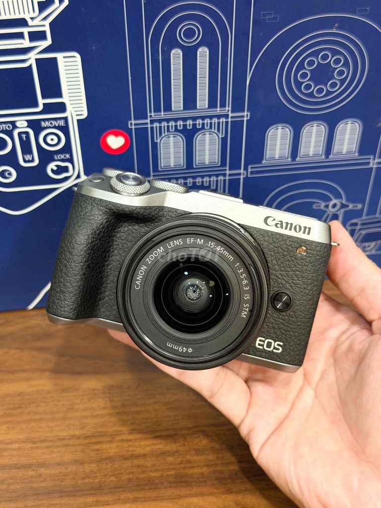 Máy ảnh Canon M6 Mark II Likenew. Mua bán Máy ảnh, Máy quay tại Quận Hoàng Mai Hà Nội được đăng bởi Hraw máy ảnh giá tốt hình 1