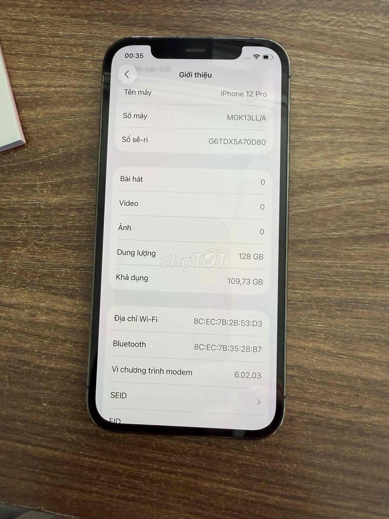 Apple iPhone 12 Pro 128GB Mỹ pin 90. Mua bán Điện thoại tại Huyện Trảng Bom Đồng Nai được đăng bởi Cầm Đồ thanh lý hình 1