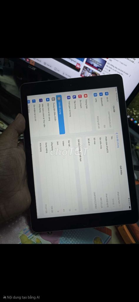 Apple iPad Gen 6 128GB Xám. Mua bán Máy tính bảng tại Quận Hải Châu Đà Nẵng được đăng bởi Trọng hình 1
