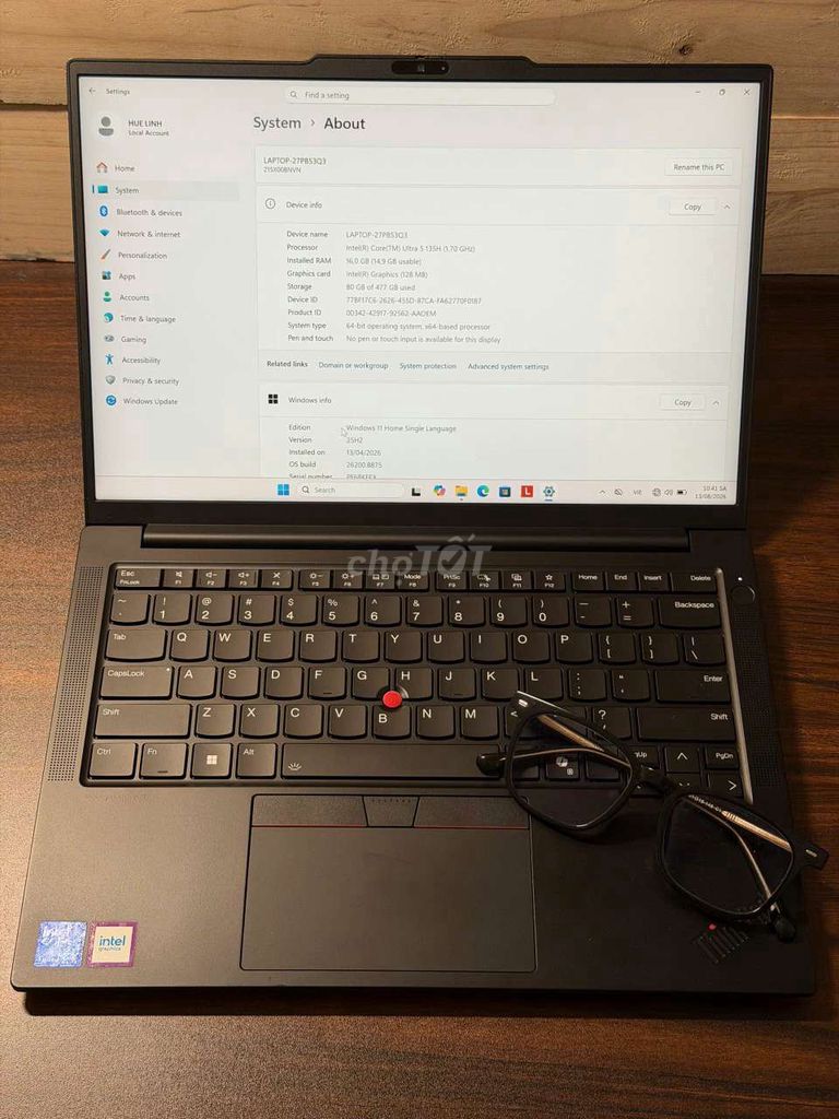 0283 Lenovo ThinkPad E14 G7 U5-135H/16G/512G. Mua bán Laptop tại Quận Bình Tân Tp Hồ Chí Minh được đăng bởi T D Laptop hình 1