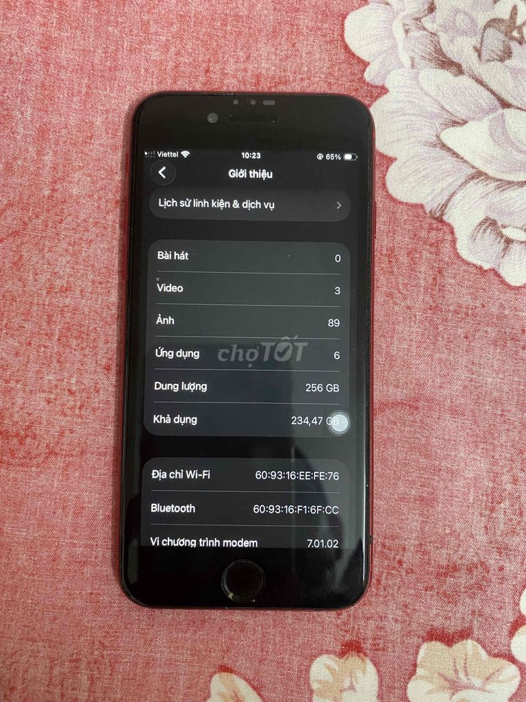 Apple iPhone SE 2020 Đỏ quốc tế 256gh. Mua bán Điện thoại tại Quận Hoàn Kiếm Hà Nội được đăng bởi Victoria hình 1