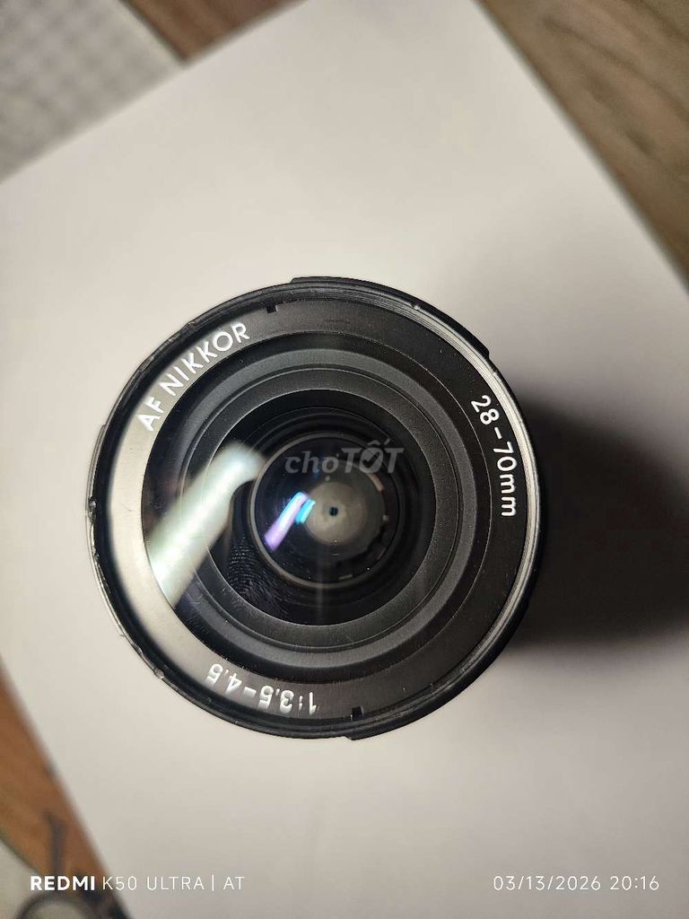 Ống kính Nikon AF Nikkor 28-70mm Đen. Mua bán Máy ảnh, Máy quay tại Quận 3 Tp Hồ Chí Minh được đăng bởi phat tran hình 1
