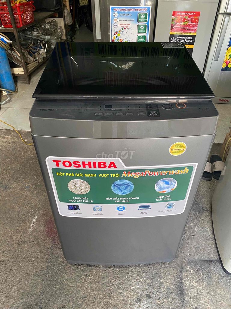 Máy giặt Toshiba 9kg Xám. Mua bán Máy giặt tại Thị xã Tân Uyên Bình Dương được đăng bởi Cong ty dien lanh manh cuong hình 1