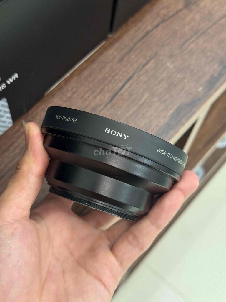 Ống kính Sony VCL-HG0758 Wide Conversion Lens. Mua bán Máy ảnh, Máy quay tại Quận Thanh Khê Đà Nẵng được đăng bởi Sáng Phan Văn hình 1