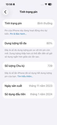 Apple iPhone 15 Pro 512GB Trắng Hàn Quốc, pin 80%