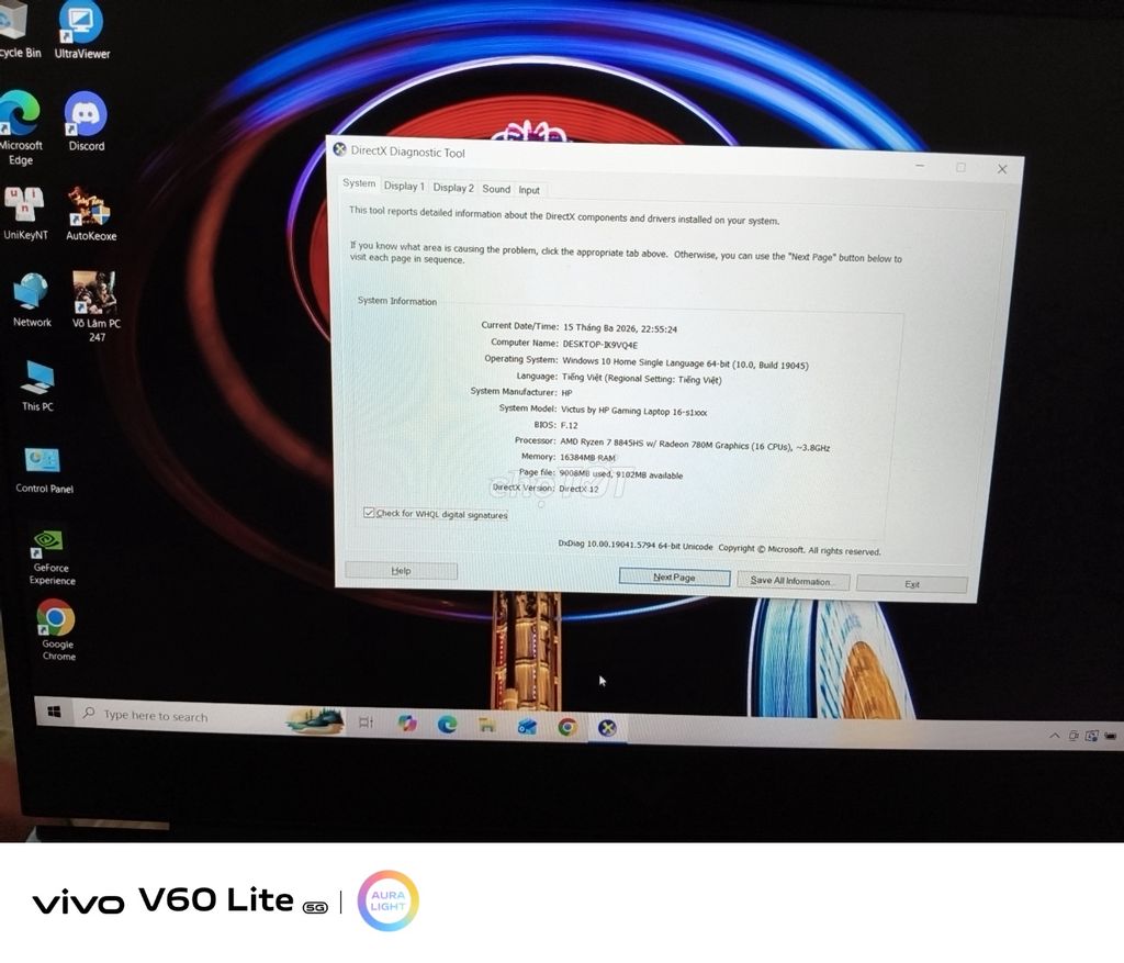 HP Victus 16-s1xxx Ryzen 7 16GB/9152MB. Mua bán Laptop tại Thành phố Thủ Đức Tp Hồ Chí Minh được đăng bởi phuoc tran hình 1