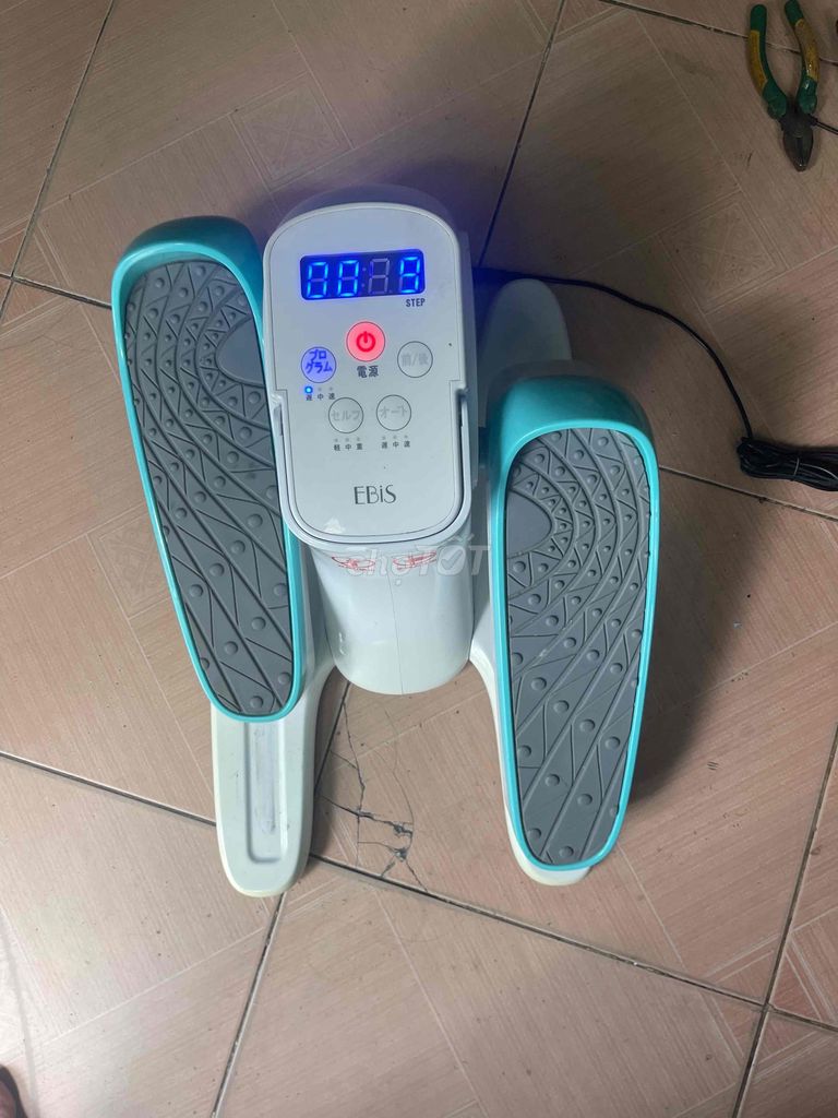 Máy tập chân EBIS Trắng, xanh ngọc