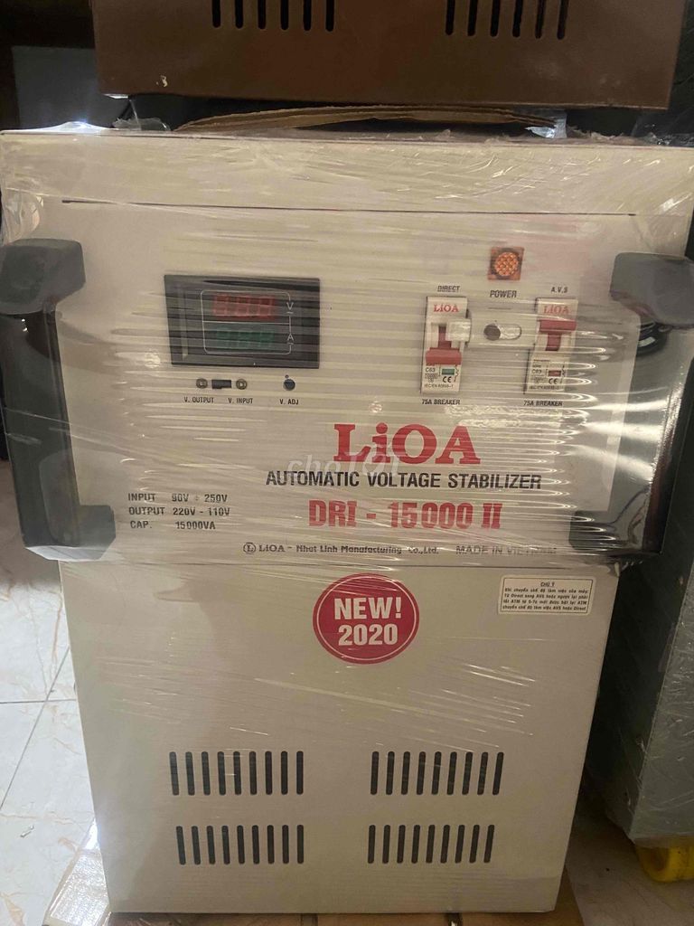 Ổn áp LIOA 90V-250V /15KVA Thanh lý - mới 95% -zin