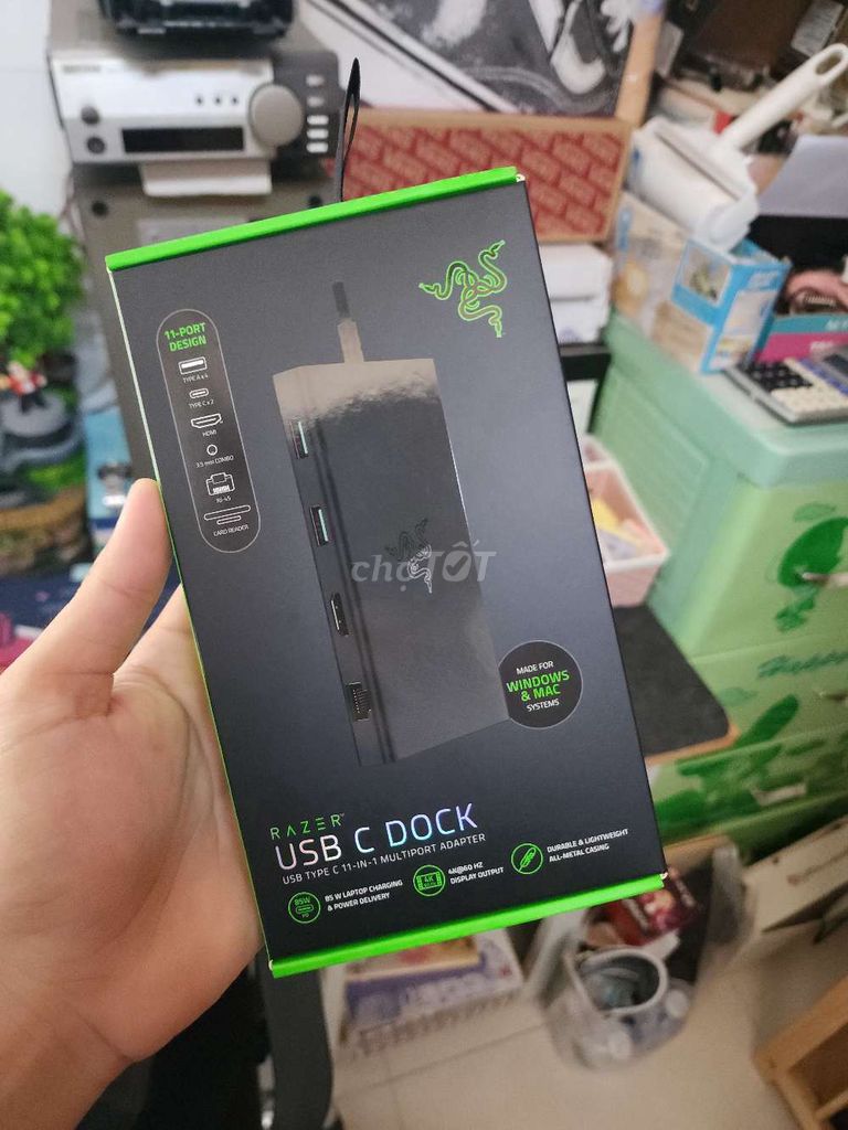Bộ chia USB-C Razer 11 cổng Đen. Mua bán Phụ kiện (Màn hình, Chuột...) tại Thị xã Bến Cát Bình Dương được đăng bởi Phan Khoa hình 1