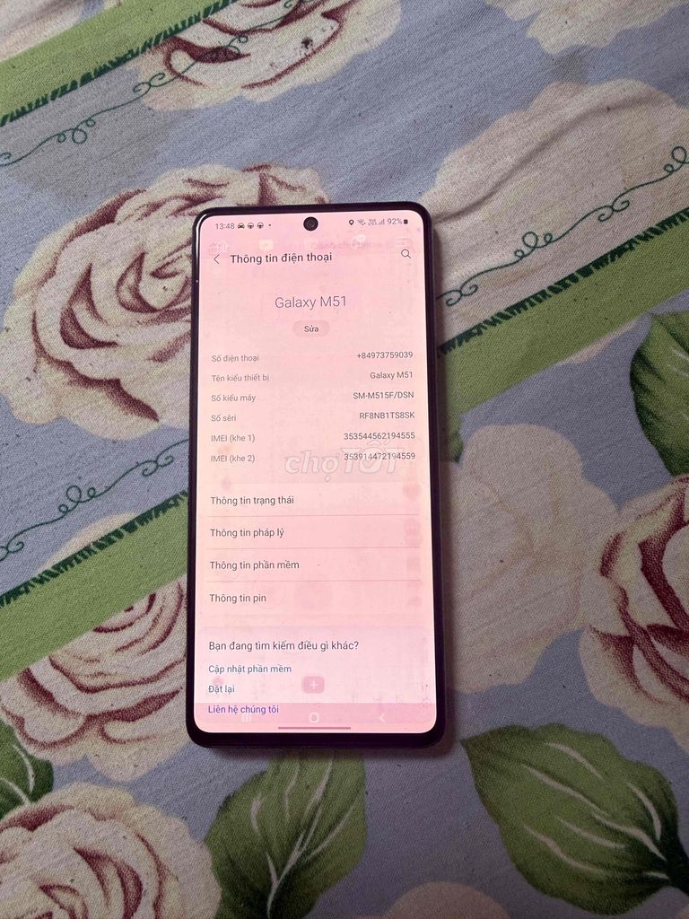 Samsung Galaxy M51 8GB/128GB. Mua bán Điện thoại tại Huyện Đức Hòa Long An được đăng bởi thành nam hình 1