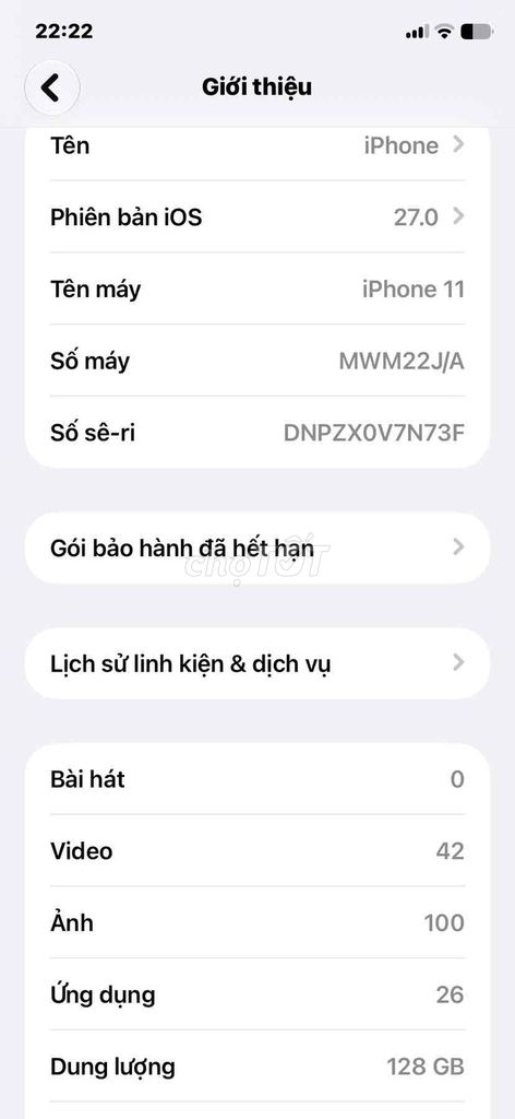 Apple iPhone 11 128GB Đã thay màn hình. Mua bán Điện thoại tại Quận Hoàng Mai Hà Nội được đăng bởi Nhật Quỳnh hình 1