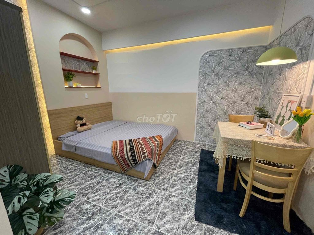 CHO THUÊ STUDIO 1PN TÁCH BẾP FULL NỘI THẤT - KHU AN NINH, TRUNG TÂM BT