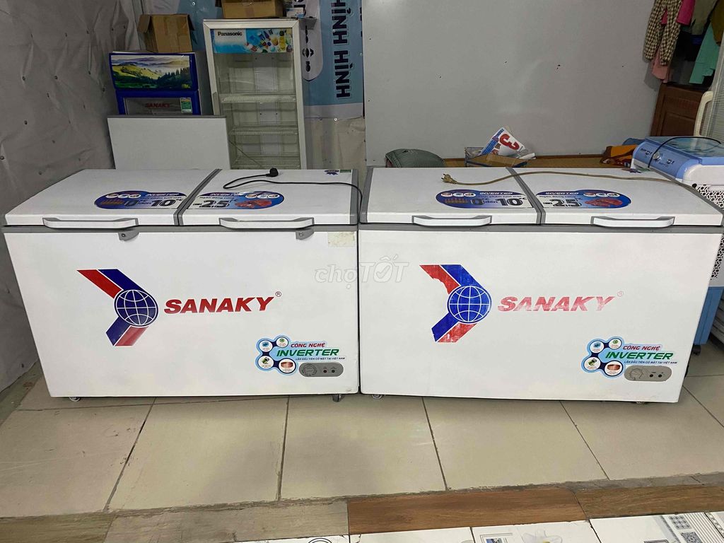 thanh lý 2 tủ đông sanaky 1 ngăn đông 500L