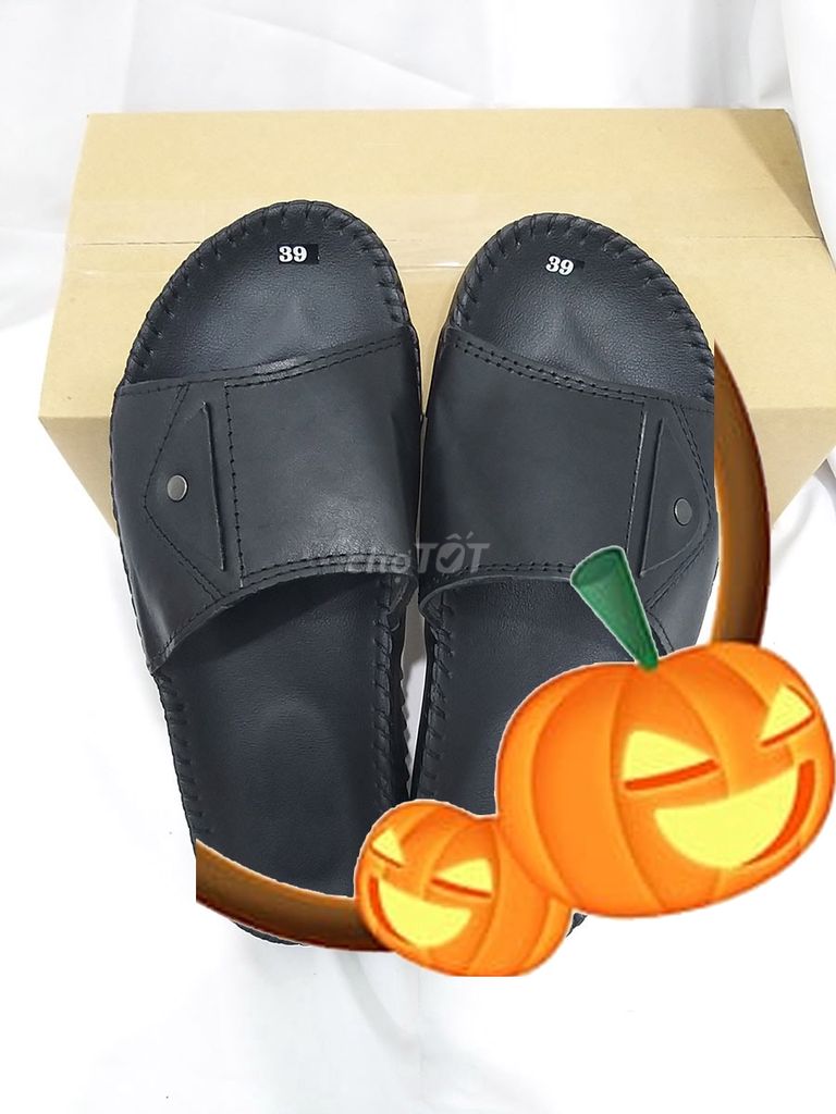 4.dép da quai tai bèo mới đã khâu đế size 38 - 44