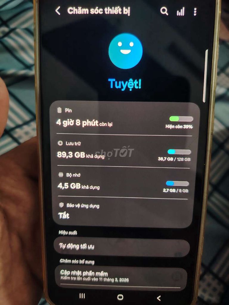 Samsung Galaxy A55 5G 128GB Vàng Ám màn. Mua bán Điện thoại tại Quận Tân Bình Tp Hồ Chí Minh được đăng bởi Cường  hình 1