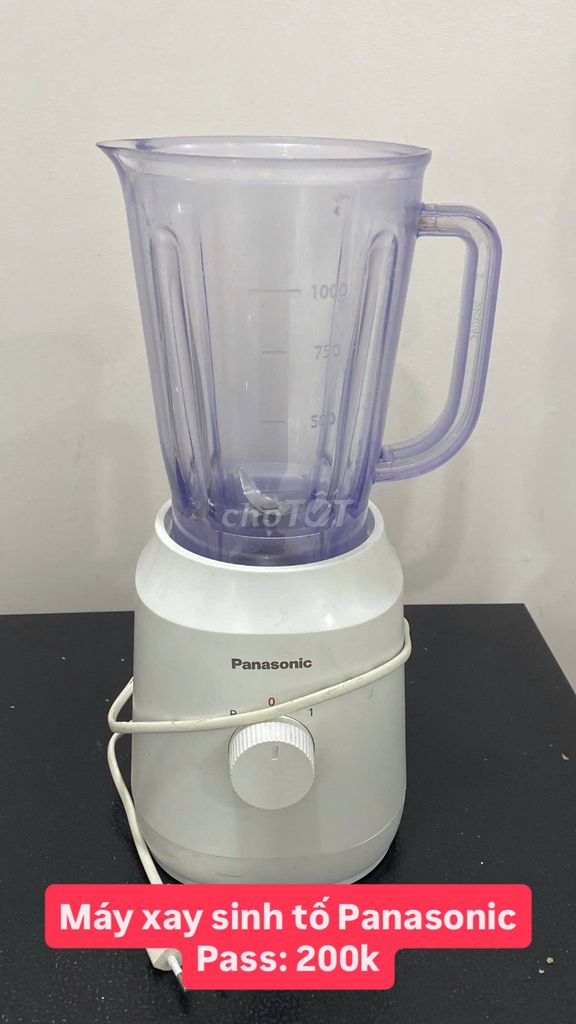 Máy xay sinh tố Panasonic Trắng. Mua bán Bếp, lò, đồ điện nhà bếp tại Thành phố Thủ Đức Tp Hồ Chí Minh được đăng bởi Ngân Thảo hình 1