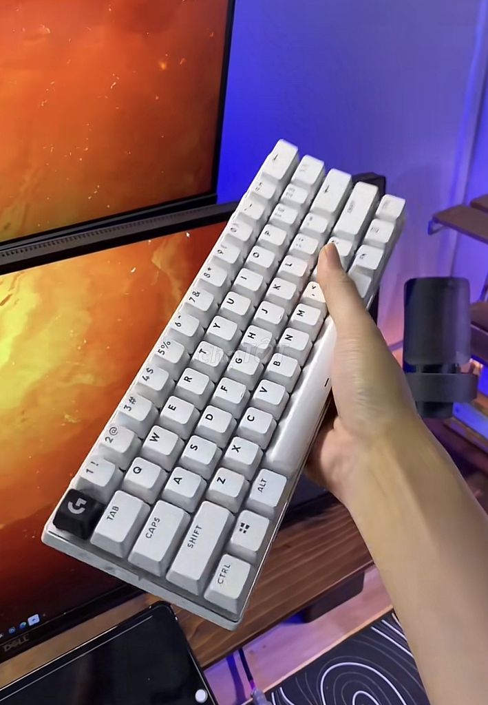 Bàn phím cơ Logitech G Pro X 60% Trắng. Mua bán Phụ kiện (Màn hình, Chuột...) tại Quận Cầu Giấy Hà Nội được đăng bởi Mạnh Dũng hình 1