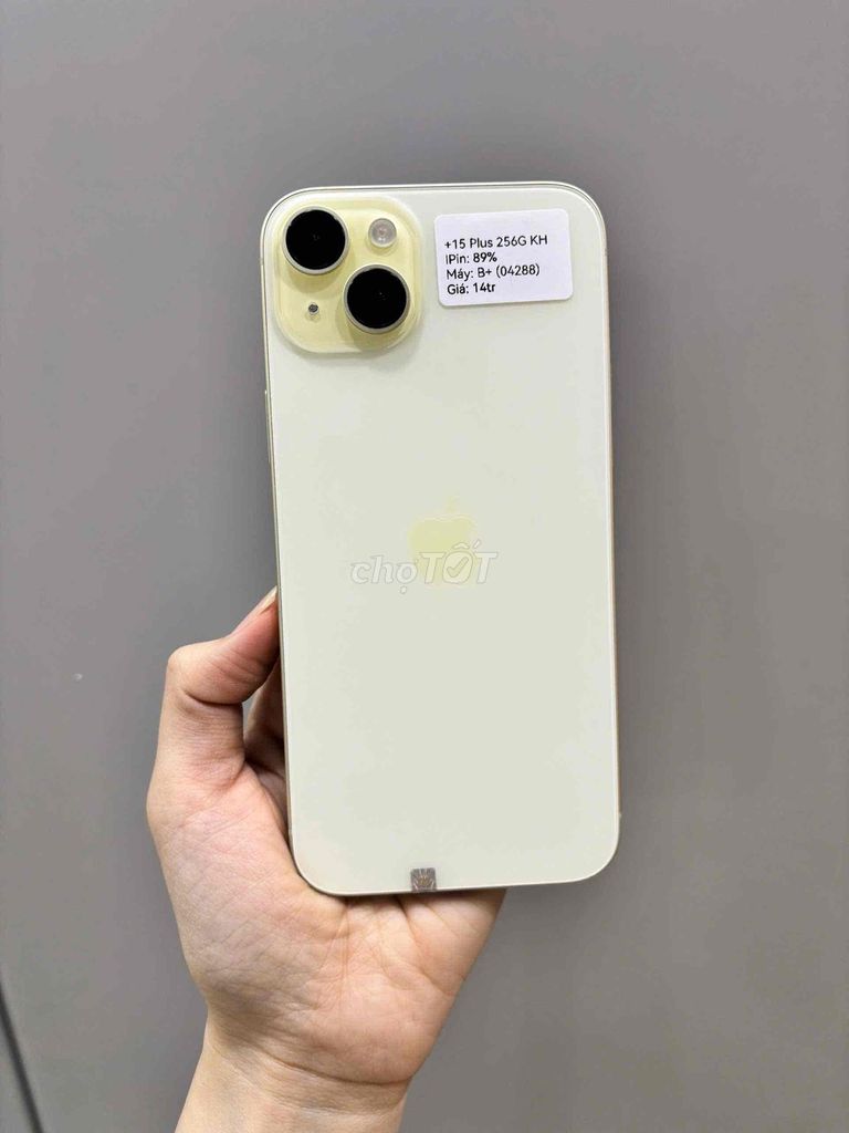 iPhone 15Plus 256GB Vàng Đẹp 99 Zin Full Pin Zin89. Mua bán Điện thoại tại Huyện Hóc Môn Tp Hồ Chí Minh được đăng bởi SIRI STORE HCM hình 1