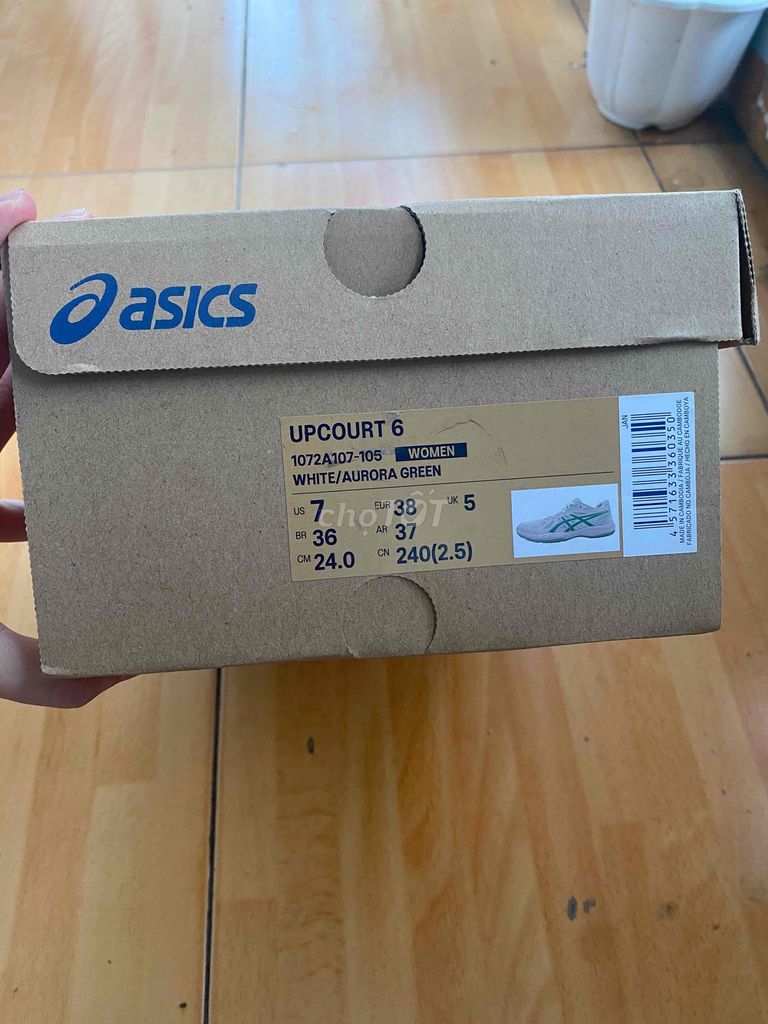 Giày nữ Asics Upcourt 6 size 38