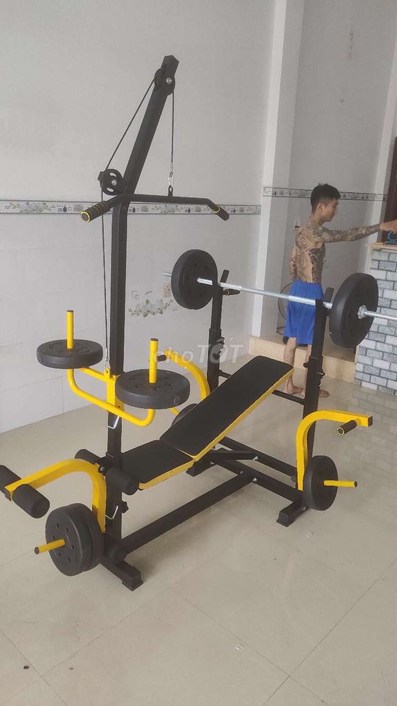 Giàn Tạ Đa Năng Đã Có Đòn 1m5 và 40kg Tạ