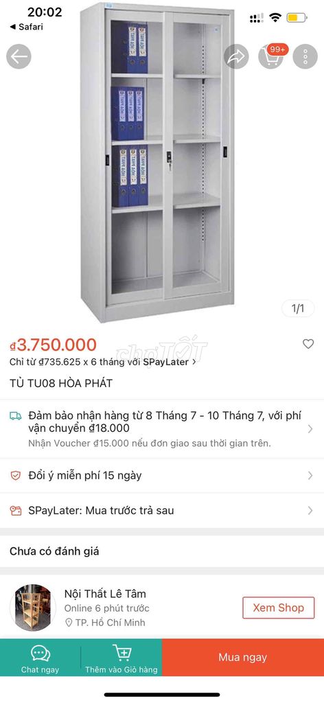 Tủ Hồ Sơ Hoà Phát Cửa Lùa còn mới giá 1.400.000