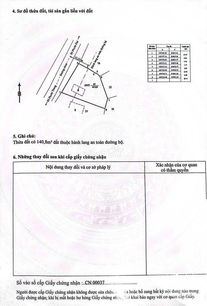 Bán đất full thổ cư tại huyện Bác ái