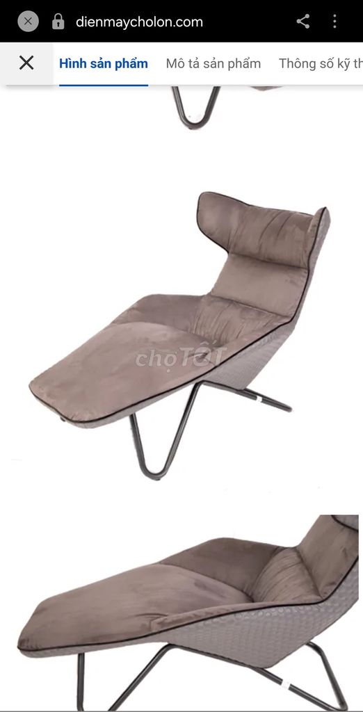 Ghế thư giãn GAUSMANN Zorro A17-87B. Mua bán Bàn ghế tại Quận 7 Tp Hồ Chí Minh được đăng bởi My Khanh hình 1