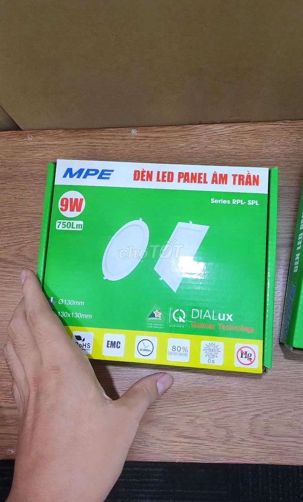 Đèn MPE led panel âm trần 9w