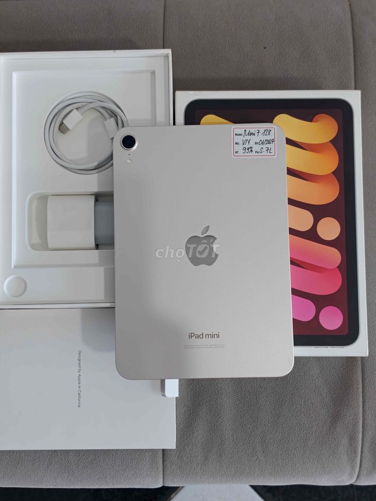 ipad mini 7-128 Wifi Star Vn sạc 7L bh 06/2027 Ful. Mua bán Máy tính bảng tại Quận Đống Đa Hà Nội được đăng bởi Quý Hoàng hình 1