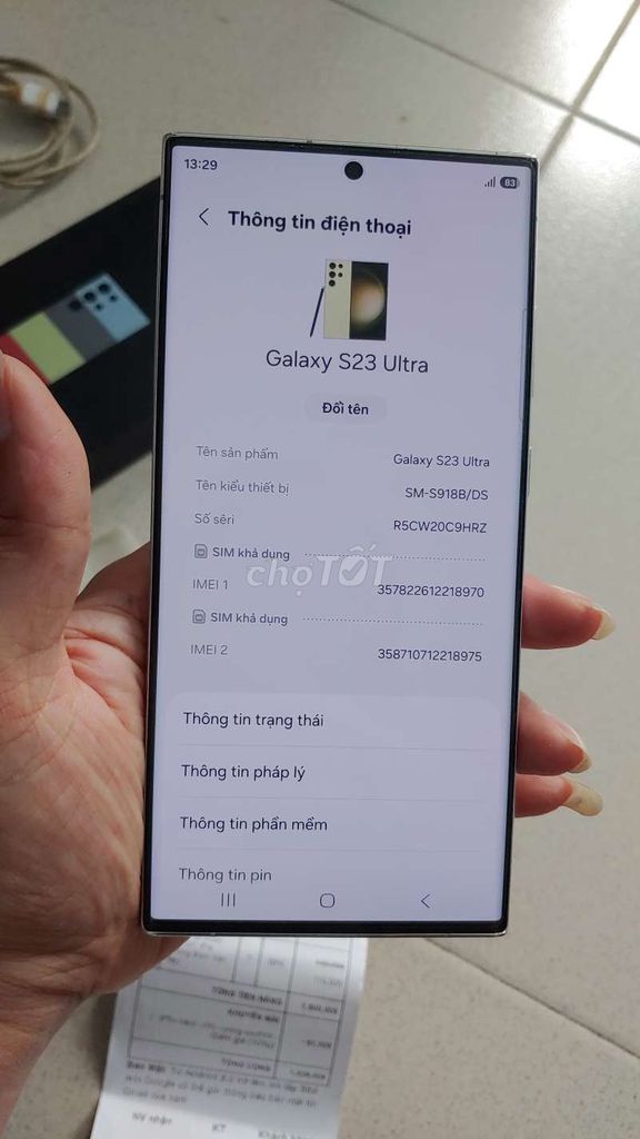 Samsung Galaxy S23 Ultra 512GB Xanh. Mua bán Điện thoại tại Quận Tân Bình Tp Hồ Chí Minh được đăng bởi Trần Khánh  hình 1