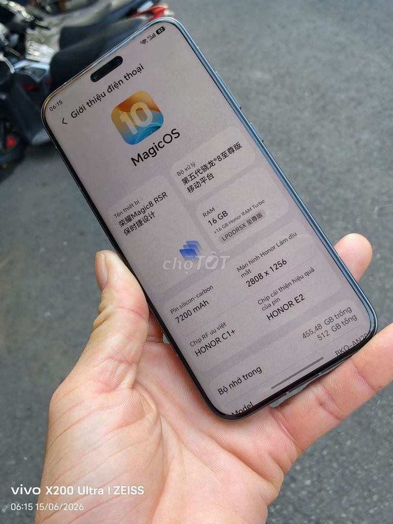 Honor Magic 8 RSR 5G Xám 16GB/512GB 98.5%. Mua bán Điện thoại tại Thành phố Biên Hòa Đồng Nai được đăng bởi Lam Van hình 1