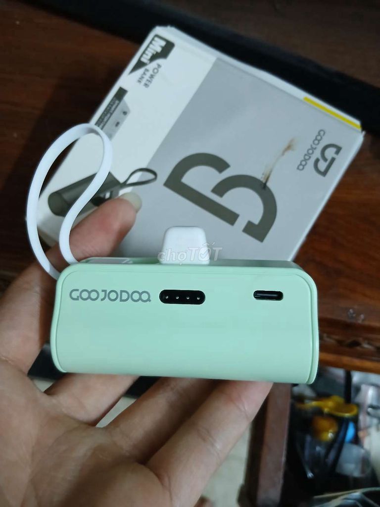 Sạc dự phòng GOOJODOQ Mini Power Bank Xanh bạc hà. Mua bán Phụ kiện (Màn hình, Chuột...) tại Huyện Phú Xuyên Hà Nội được đăng bởi Tươi Vũ hình 1