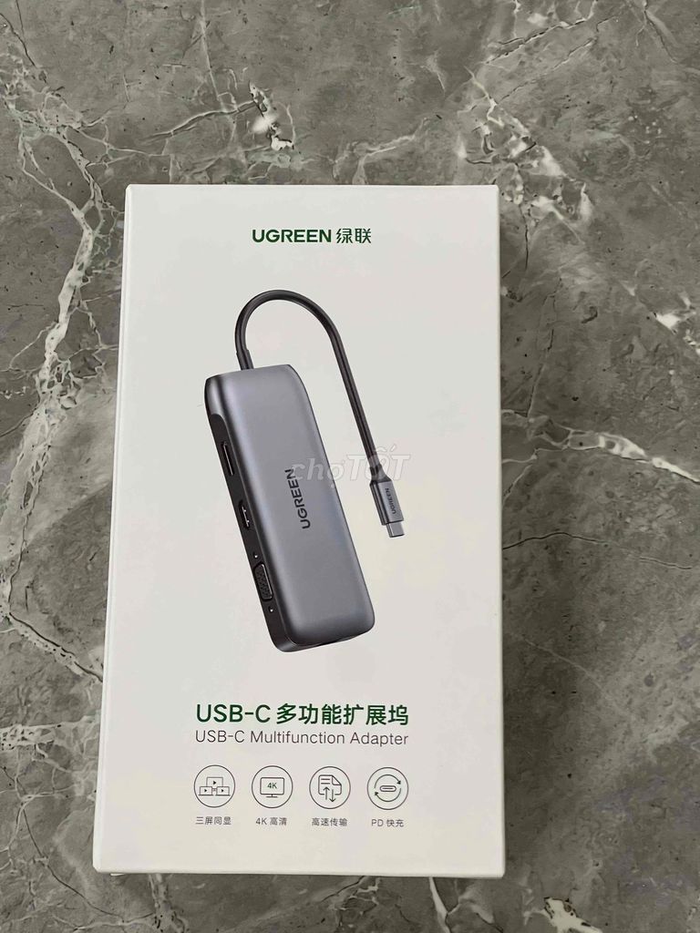 Bộ chuyển đổi Ugreen 70301 Xám. Mua bán Phụ kiện (Màn hình, Chuột...) tại Huyện Thường Tín Hà Nội được đăng bởi ANH LAPTOP hình 1