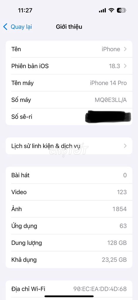 Apple iPhone 14 Pro 128GB Tím. Mua bán Điện thoại tại Quận 5 Tp Hồ Chí Minh được đăng bởi Hội Đồ Điện Tử hình 1