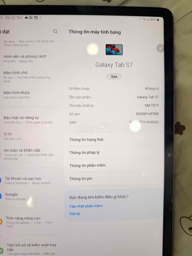 Galaxy tab s7 4G HCM. Mua bán Máy tính bảng tại Quận 1 Tp Hồ Chí Minh được đăng bởi Nghi hình 1