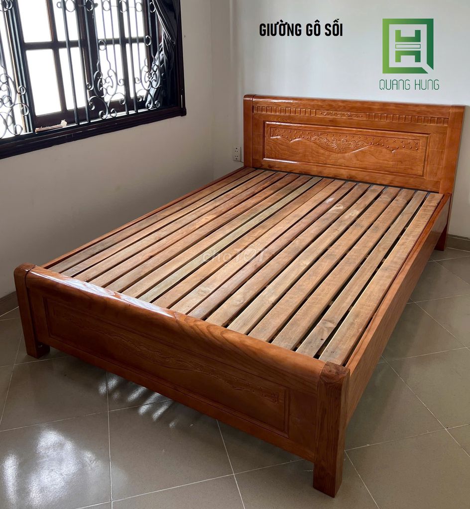 GIƯỜNG GỖ SỒI=GIƯỜNG GỖ_GIƯỜNG GỖ$GIƯỜNG GỖ SỒI$$$. Mua bán Giường, chăn ga gối nệm tại Quận 11 Tp Hồ Chí Minh được đăng bởi NỘI THẤT NHÀ XINH hình 1