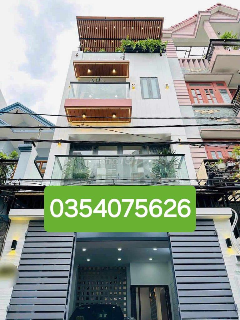 Biệt thự phố Gò Vấp, Phạm Văn Chiêu, P9, 4 tầng siêu đẹp, nhỉnh 8 tỷ