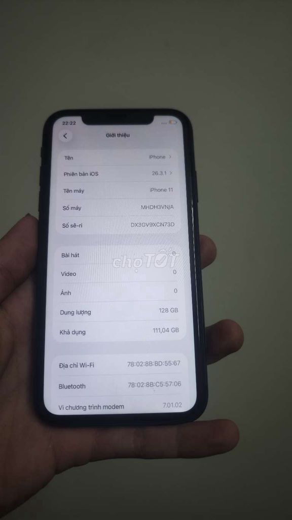 Apple iPhone 11 128GB Đen. Mua bán Điện thoại tại Quận Hà Đông Hà Nội được đăng bởi Thành hình 1