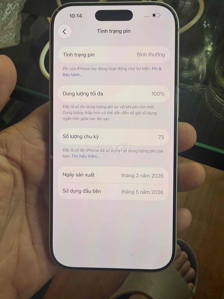 iPhone 17 Pro 256GB Việt Nam 73 lần sạc. Mua bán Điện thoại tại Quận Đống Đa Hà Nội được đăng bởi Tony Sói hình 1