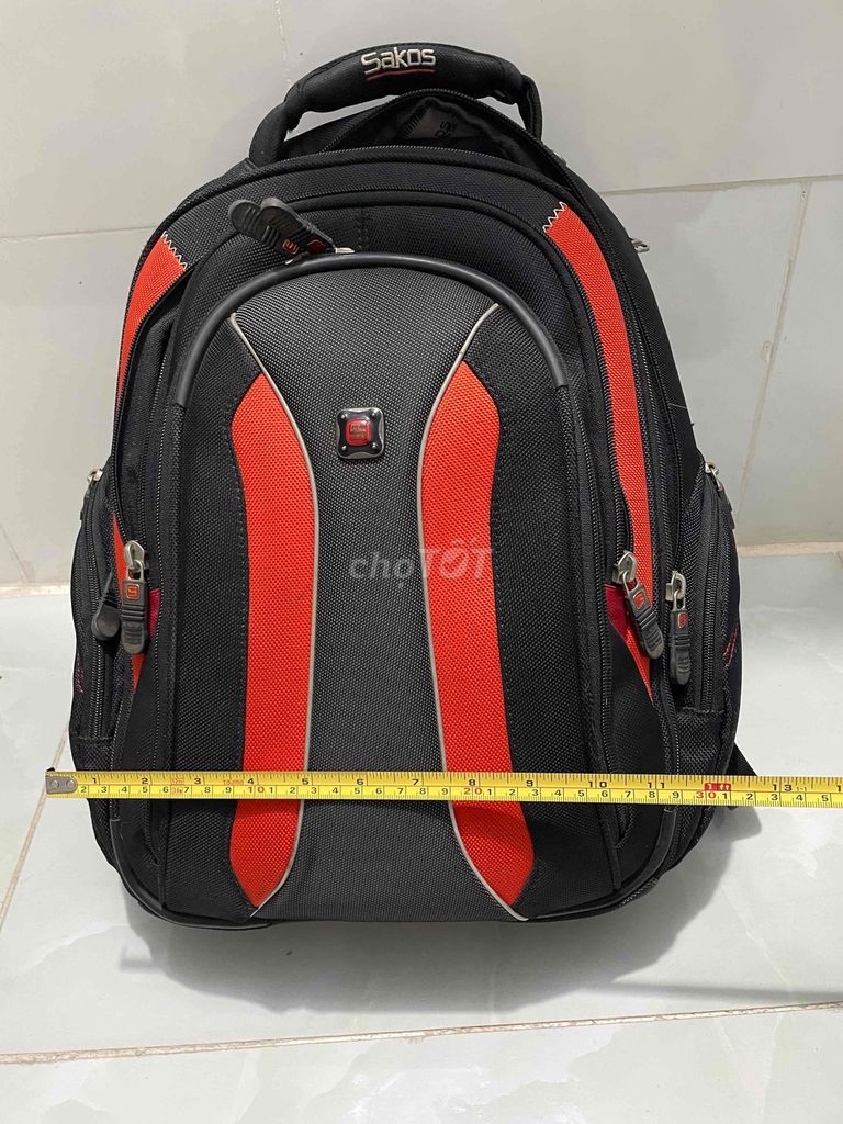 Ba lô Sakos Unisex Vải Đen Đỏ. Mua bán Túi xách tại Thành phố Thủ Dầu Một Bình Dương được đăng bởi Cúc  hình 1
